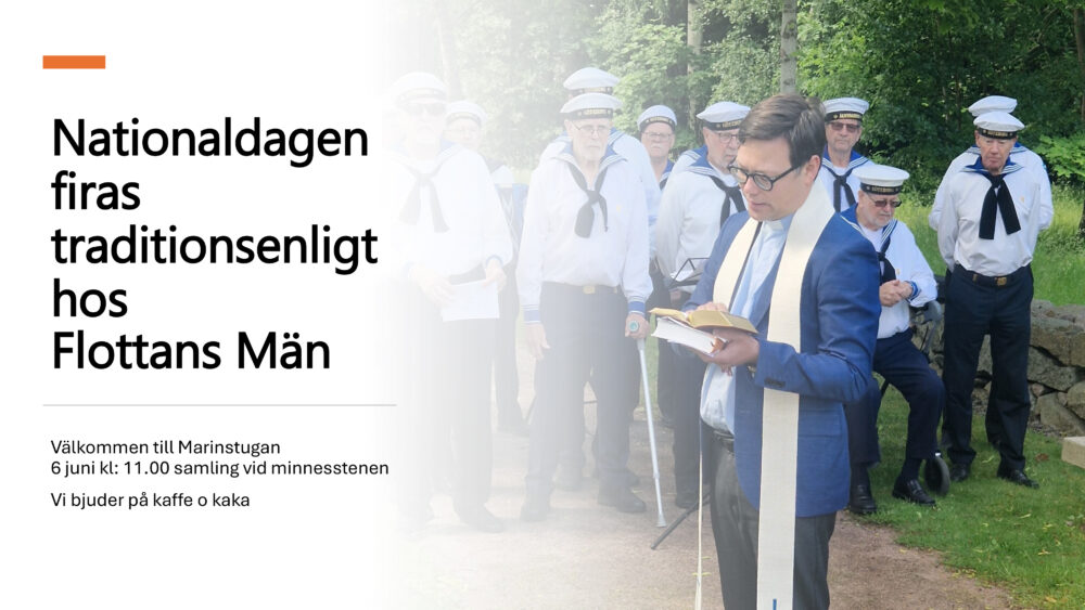 Nationaldagen Firas Traditionsenligt Hos Flottans Män